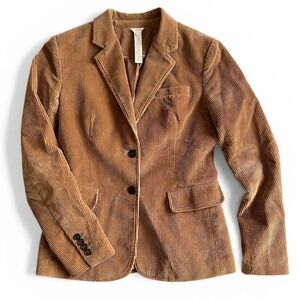 J.Crew Corduroy Blazer Jacket Camel Brown Preppy Academia Old Money Women Size 2